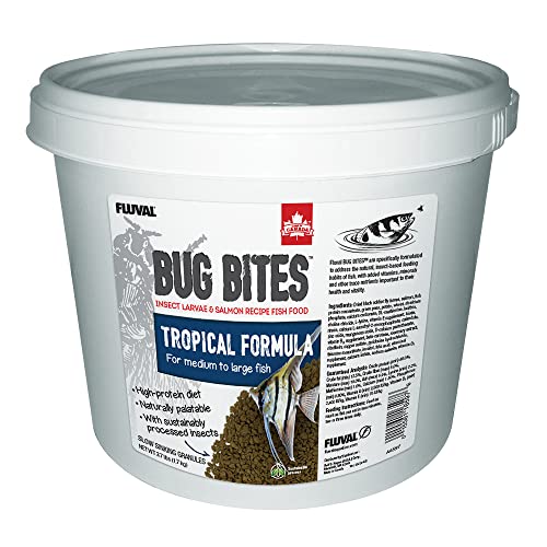 Fluval Bug Bites Tropical Fish Food, 3.74 lb, Brown | Large Granules for Medium to Large Sized Fish, A6597