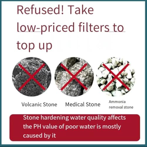 2.2lb Aquarium bio Media,6 in 1 Ceramic Filter Media | bio filter media for Aquarium Sump Filter Ceramic Rings Activated Carbon Bio Balls bio Balls Ceramic Rings Set with mesh Bag