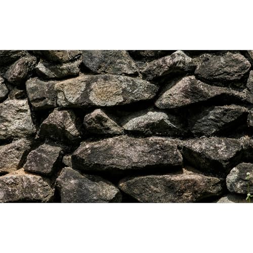Stone Aquarium Background Natural Dark Rock Fish Tank Background Rocky Glass Terrarium Background Rock Wall Aquarium Background Rock Stone Reptile Habitat Background Stone Tank Backdrop 24x12in - color: Dark Brown, size: 24(W)x12(H)inches/ 60(W)*30cm(H)