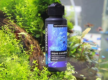 Crystalpro Aqua Conditioner - Treats 5000 Gallons - Aquarium Water Conditioner - Neutralizes Chlorine and Ammonia 16.9 Oz - size: 500 ml