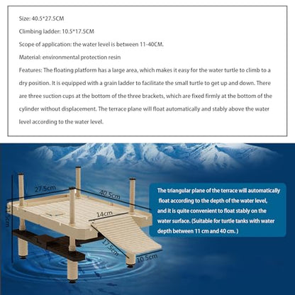 Large turtle basking platform for aquatic turtles, Floating dock turtle -SIZE:L