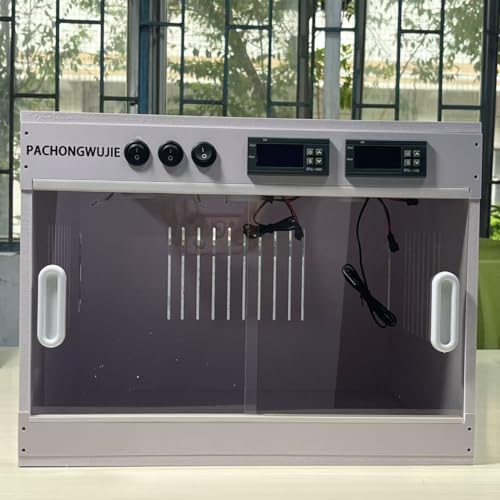 40 * 30CM PVC Reptile Breeding Cage with Heating Lamp Smart Lizard Reptile Enclosure Snake Breeding System Rack with Thermostat Automatic Temperature Control Digital Thermostat Reptile Cabinet - size: 40*30*30CM / 15.7*11.8*11.8 IN