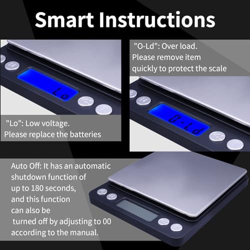 Gram Scale,Capacity 500g Accuracy 0.01g Mini Food Scales Digital Weight Grams and Oz,Small Kitchen High Precision for Espresso,Baking,Jewelry,Soap Making,Black - color: Black