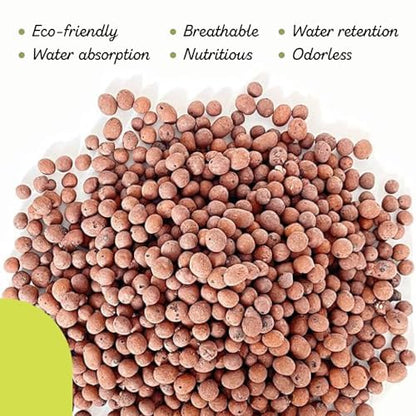 PGN Clay Pebbles LECA 30 Liters (12 lbs) for Hydroponics & Plants - size: 30 Liters (12 Pounds)