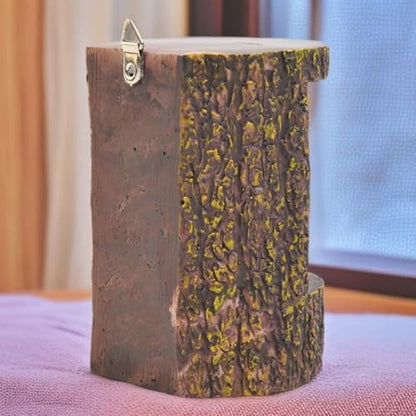 Reptile Feeders Drop-Resistant Food Bowl | Simulated Tree Stump Design Reptile Supplies with Hooks for Small Pets Lizards Geckos Frogs Terrarium