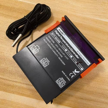 DC 12V Fahrenheit Digital Temperature Controller 10A | 1 Relay, with NTC 10K Sensor