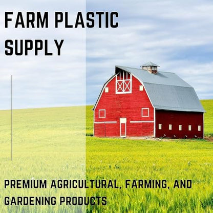 Farm Plastic Supply Hydroponics 6 mil Black Plastic Sheeting - Hydroponic Growing Kit, Hydroponic Liner, Hydroponics, Hydroponic Growing, Pond Liner, Black Plastic Sheeting (16' x 150') - size: 16' x 150'