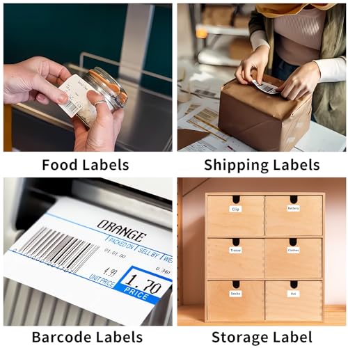 OausTect Thermal Labels 2.25 x 1.25 Barcode Labels Thermal Printer Labels for UPC, Self-Adhesive Address Shipping Thermal Label Stickers（18 Rolls 1000 Labels/Roll) - size: 2.25" x 1.25" | Blue, style: 18 Rolls