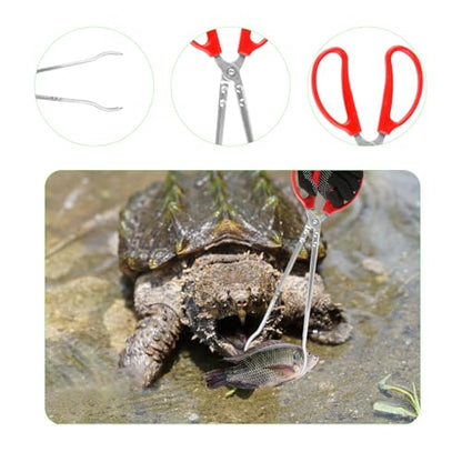 15 Inch Snake Feeding Tongs, 2 PCS Stainless Steel Reptile Feeding Tongs | Extra Long Large Reptile Feeding Tweezers for Bearded Dragon Ball Python Tank Accessories Terrarium Supplies with Gloves