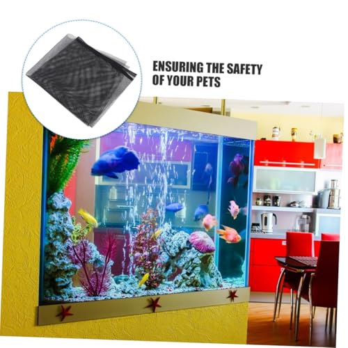 Aquarium Mesh Covers Durable Fish Tank Jump Guard Lid for Betta Fish Terrarium Net Screen for Optimal Air Circulation and Safety DIY Aquarium Accessory