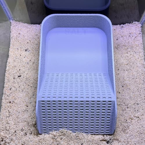 Hermit Crab Watering Pool | Platform Pool Accessory with Access Ramp for Hermit Crabs | 6.5" x 4" | Made in USA (Salt Only, Gray) - color: Salt Only, Gray