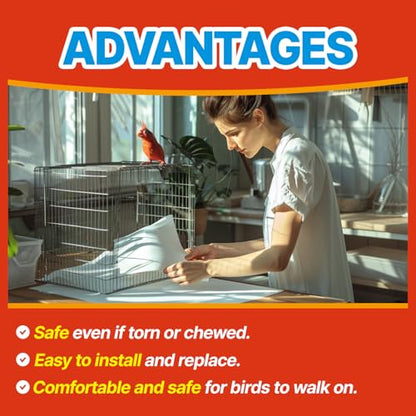 TORTO9 Cage Liner Sheets for Birds – 120 Pack, 31 x 21.5 in, 5.5 lb | Acid-Free & Non-Toxic Paper | Safe Pet Bedding, Craft Supply, Packing & Shipping Use - size: 31 x 21.5 in