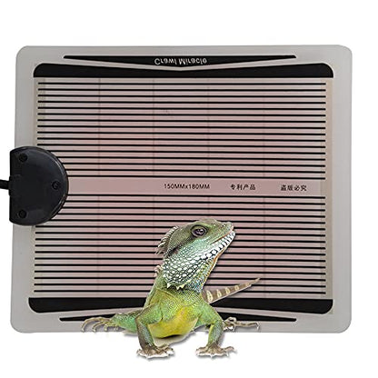 Reptile Heat Pad, Adjustable Temperature Control Lizard Terrarium Heating Mat for Small Animals Snake Turtle Bearded Dragon Gecko and Plant (5W) - size: 5W