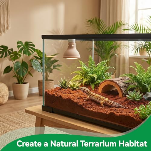 5 Pcs Organic Coconut Fiber Substrate, Biodegradable 100% Natural Coco Soil Brick, Multipurpose Eco-Friendly Terrarium Bedding for Reptiles, Tortoise, Bearded Dragon, Gecko, Snake & Amphibians - size: 5 Pcs