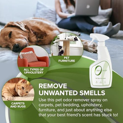 Zero Odor Pet Odor Eliminator, Air and Surface Odor Remover for Carpet, Furniture, and Pet Beds, Trigger Spray, 16 fl oz - size: 16 Fl Oz (Pack of 1)
