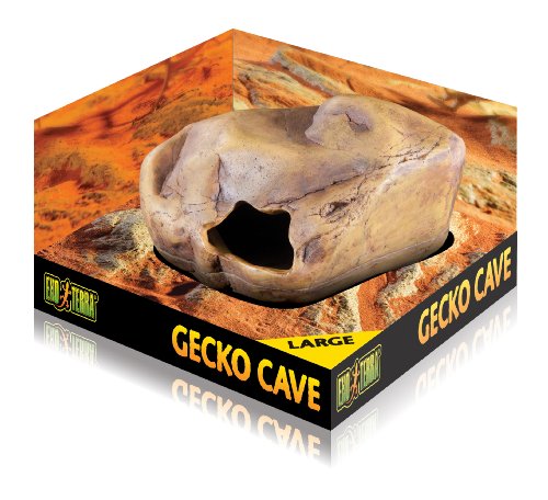 Exo Terra Gecko Cave for Reptiles and Amphibians, Large | Reptile Hideout to Help Alleviate Stress - size: Large