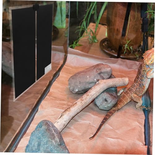 Sosoport 3pcs Reptile Heat Mat with Temperature Controller for Snake Tank Portable Heating Pad Electric Heat Mat for Lizards Reptile Terrarium