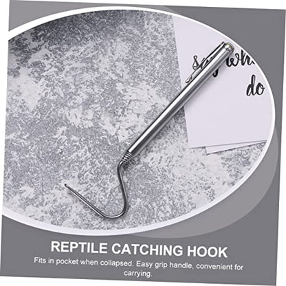 2pcs Retractable Snake Hooks Sturdy Reptile for Safe Handling and Catching for Reptile Care and Management