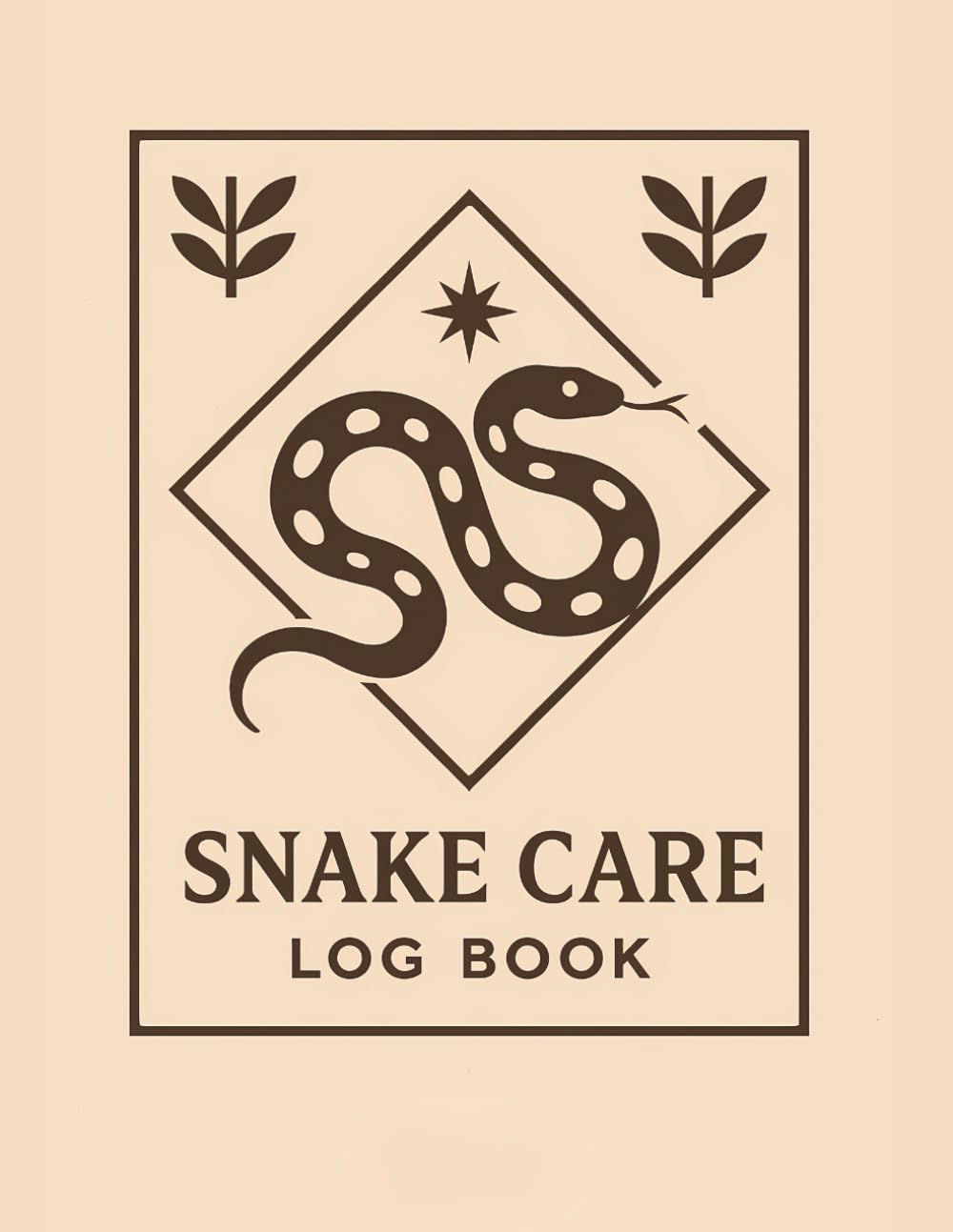 Snake Care Log Book: Reptile Husbandry Journal for Daily Tracking: Minimalist layout for feeding, shedding, temperature, humidity & health records