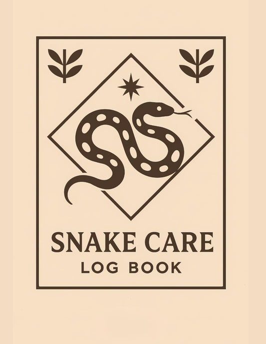 Snake Care Log Book: Reptile Husbandry Journal for Daily Tracking: Minimalist layout for feeding, shedding, temperature, humidity & health records