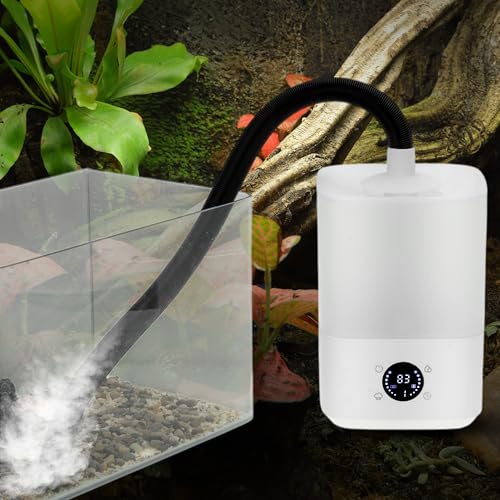 4L Reptile Fogger Mister, Efficient Humidifier Set, Reptile Humidifier for Proper Moisture Control, Easy-to-Use Mist Maker, White, 1 Set - color: High configuration