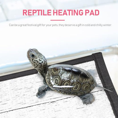 balacoo 2 Pcs Reflective Insulation Reptile Mat - 11.8" Under Tank Thermal Film for Snake Lizard Turtle - Maximizes Warmth for Reptile Heat Pad & Heat Tape