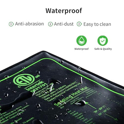 10"x20" 4in1 Seedling Heat Mat for Seed Starting and Germination | Durable Waterproof Hydroponic Heating Pad with ETL Certified for Indoor Plant Gardening and Cutting, Brewing and Greenhouse - style: 4in1-4PK-20" x 10"- Heat Mat