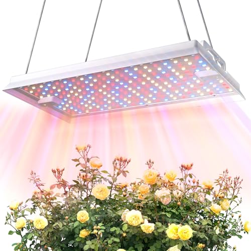 MetryGrow Plant Grow Light, [Smart APP & Expansive 2x3 Ft Coverage] Genuine 100W Output LED Full Spectrum for Indoor Plants, 8-Level Brightness, Hanging Use with Remote Control（Hanging Use） - size: 100W(Hanging Use)