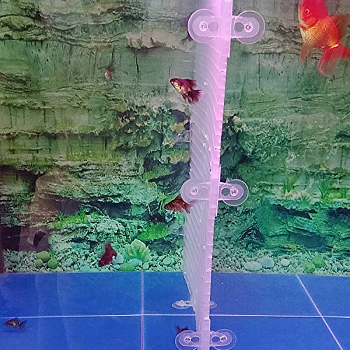 OIIKI 16PCS Aquarium Fish Tank Divider with Suction Cup, White | Silica Gel Sucker Holders, for Fish Tanks Glass Cover Separating Divider Support Clip Bracket