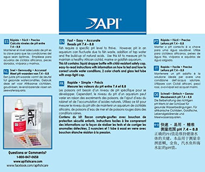 API HIGH RANGE PH TEST KIT 160-Test Freshwater and Saltwater Aquarium Water Test Kit - size: 150-watt halogen bulb, style: High Range pH
