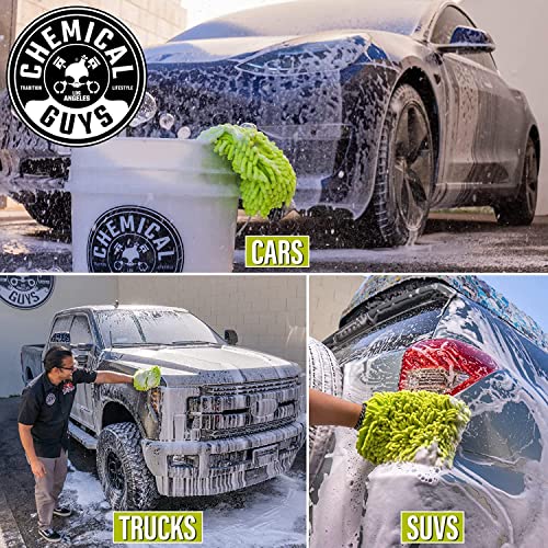 Chemical Guys, Heavy Duty Detailing Bucket with Logo, 4.5 Gallon, Clear | Durable semi-transparent bucket holds soap, mitts and grit guards for safe two-bucket washing - style: Bucket Only