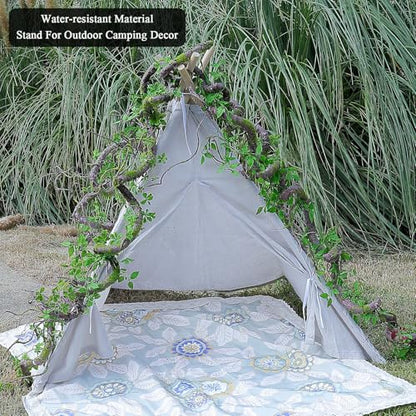 71" Bendable Tree Branch Halloween Jungle Vine Hanging Moss Garland Reptile | Artificial Posable Greenery Branches Faux Tree Twigs Ivy Leaves for Climb Outdoor Canopy Wedding Wall Porch Mantel Decoration