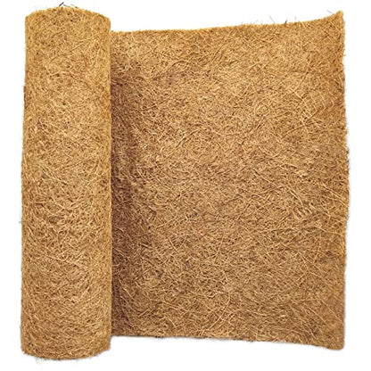 SUNYAY 16x40 inch Natural Coconut Coir Liner Sheets Coco Fiber Roll Coco Mat for Planter Flower Basket Liner Garden Decoration Animal Pet Pad - size: 16x40 inch