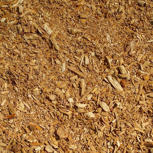 Premium Gold Wood Mulch for Landscaping, Gardens, Lawns, Potting Media, and Potted Plants (0.3 CF - 8 L - 9 QTS) - color: Gold Wood Mulch, size: 0.3 CF - 8 L - 9 QTS