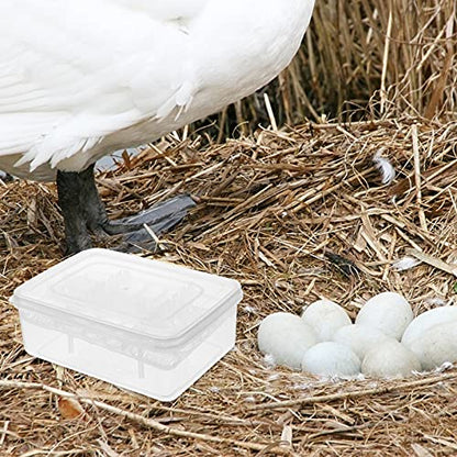 VANZACK 16 Compartment Egg Incubation Tray Reptile Hatchery Box Breeding Box for Pet Supply Cover for Observation