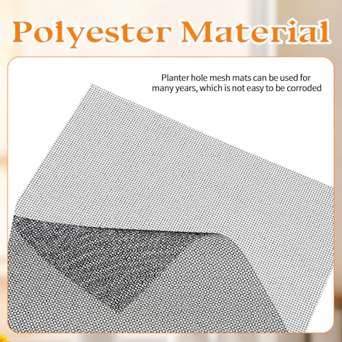 10 Pc Mesh for Plant,Plant Mesh Drainage Meshe,Flower Pot Hole Meshe Pad | DIY Drainage Bottom Netting, Gardening Bottom Grid Mat, Plant Potting Cover Pad, for Potted Succulent, Prevent Soil Loss