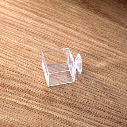 4pcs mini Insect Water Dish, Transparent Plastic, Small Reptile Feeding Feeder, Crickets Pet Worm Cups Spider Gecko Butterfly Mantis Beetle Bowl Set | Wall Mounted Reptile Food Dish And Water Bowl Set For Small Lizard, Mantis And Jumping Spider, Animals E