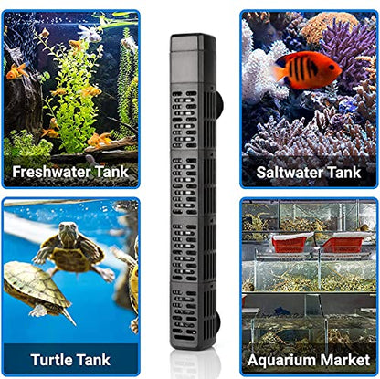 HiTauing Aquarium Heater, 50W/100W/200W/300W/500W Submersible Fish Tank Heater with Over-Temperature Protection and Automatic Power-Off When Leaving Water for Saltwater and Freshwater - size: 300W