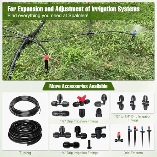 20 Pack Quick Connect 1/4" Drip Irrigation Tee Connectors, Universal Tee Fitting for 1/4 Inch Irrigation Tubing, Leak Free Fittings for Sprinkler or Drip Irrigation System - size: 20PCS Tee Connectors
