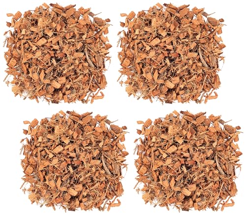 Galápagos (05020) Tropicoco® Husk Bedding for Reptiles, Amphibians, & Terrariums High Absorbency, Eco-Friendly, Dust-Free Perfect for Water Dragons, Tortoises, Snakes, & More, 8QT Compressed Brick - size: 8 QT Compressed Brick (Pack of 4)
