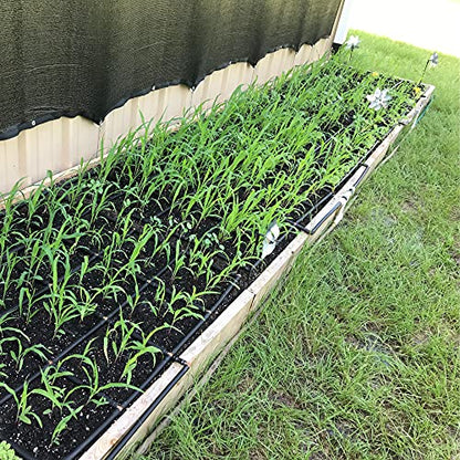 Garden Grid Manifold - 12" Tall, Double Style | Link All of Your Garden Grids So They Water Together | Ideal for Side-By-Side Garden Grid Connections - size: 12", style: Double