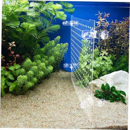 Clear Acrylic Fish Tank Divider for Aquariums Flexible Isolation Plate with Rounded Edges DIY Fit for Various Protects Fish and Prevents Conflicts in Reptile and Shrimp Tanks