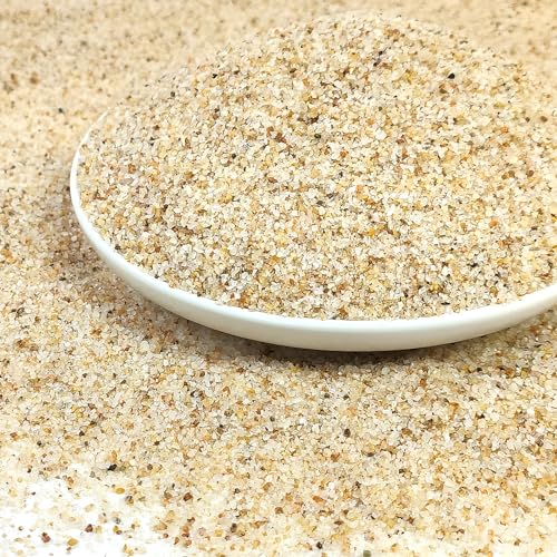 Aquarium Sand, 2lbs Beige Fish Tank Sand, Aquarium Gravel Substrate | for Aquascaping, Vivariums, Terrariums, Plants and Crafts - color: Beige, size: 2 lbs