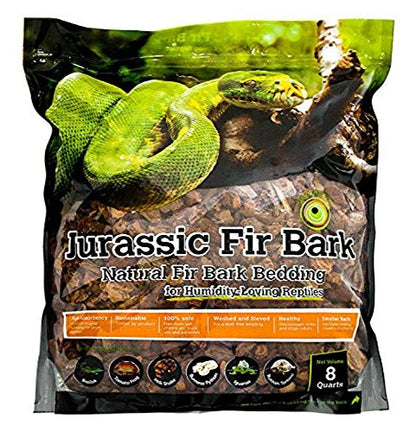 SuperMoss Galápagos (05024) Jurassic Fir Bark Bedding, 8-Quart, Natural - size: 8-Quart Bag