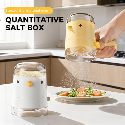 Quantitative Measuring Bottle for Seasonings in Bird Shape Kitchen Spice Jar with Precise Measurement for Cooking (White)