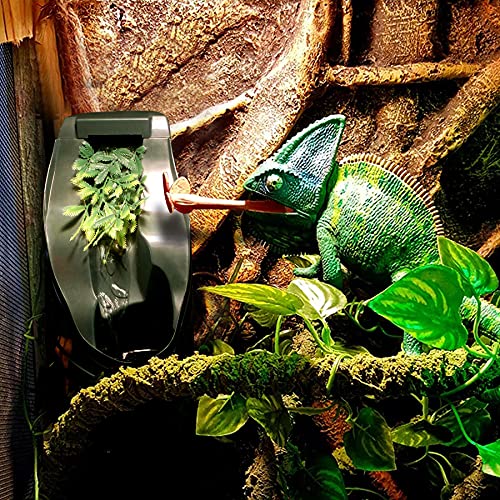 Reptile Chameleon Cantina Drinking Fountain Water dripper Comes with Feeding Tongs and Frosted Tweezer for Lizard Turtle Snake Spider Frog Gecko, Come with an Extra Pump for Replacement