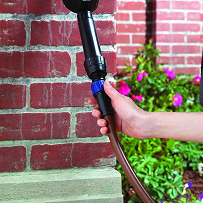 Raindrip SDFSTH1P Automatic Drip Irrigation Watering Kit with Timer for Flowers, Shrubs, and Trees, Waters up to 10 Plants, Includes Timer with Customizable Settings, 2 GPH Drippers - color: Timer, style: Flowers, Shrubs & Trees