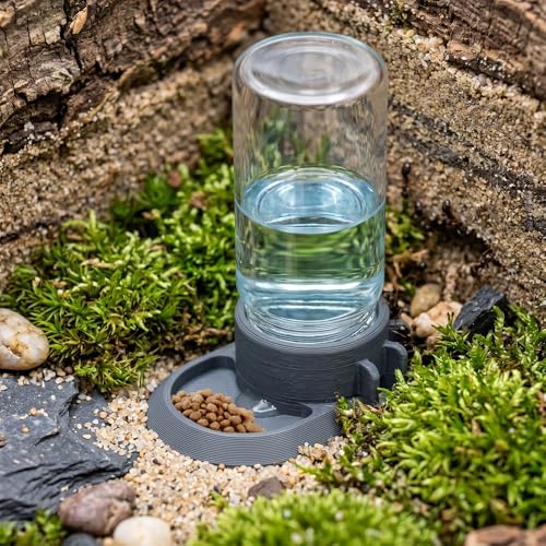 2-in-1 Ant Feeder & Waterer 10ml (Gray) – Dual Purpose Water Dispenser and Food Tray for Ant Farms