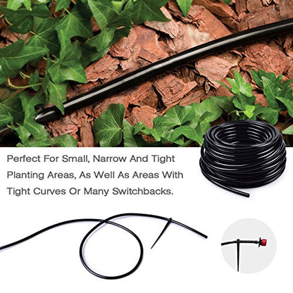 MIXC 1/4 Inch Blank Distribution Tubing Drip Irrigation Hose, 50ft Roll - size: 50FT