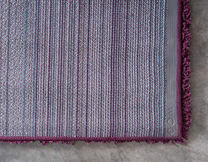 Unique Loom Solid Shag Collection Area Rug (2' 6" x 13' 1" Runner, Eggplant Purple) - color: Eggplant Purple, size: 2'6" x 13'1" (Runner)